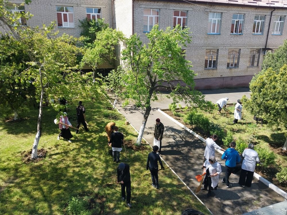 В Центре состоялась акция в рамках Всероссийской недели субботников «Мы за чистоту», приуроченная к Году единства народов России.
